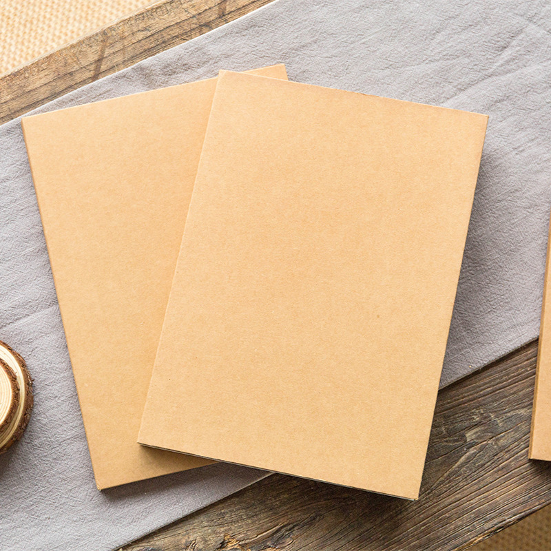 Wholesale Soft Kraft Paper Cover A4 A5 B5 Notebook Ruled Blank Line Diary Note Book For School