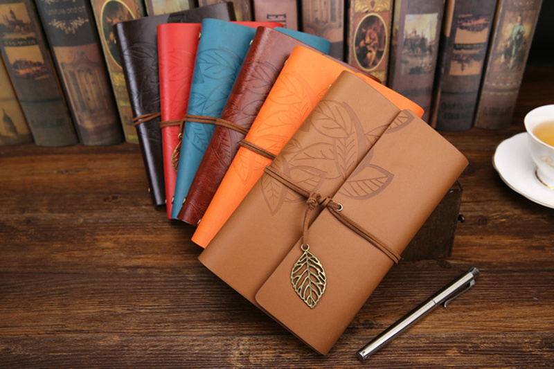 Wholesale PU leather Notebook Loose-leaf Binder Spiral Notebook Folder Agenda Planner Organizer Stationery A6 A5 A4