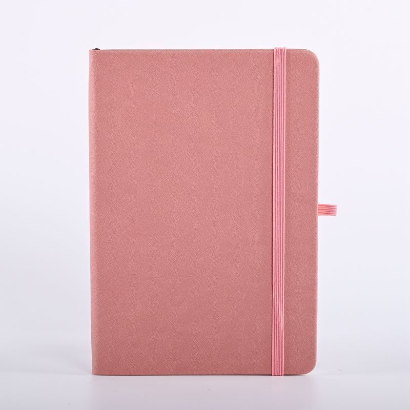 Wholesale Business Custom Journal PU A5 Fabric Promotion Hardcover Office Stationery Notebook Elastic Band Notebook Customized