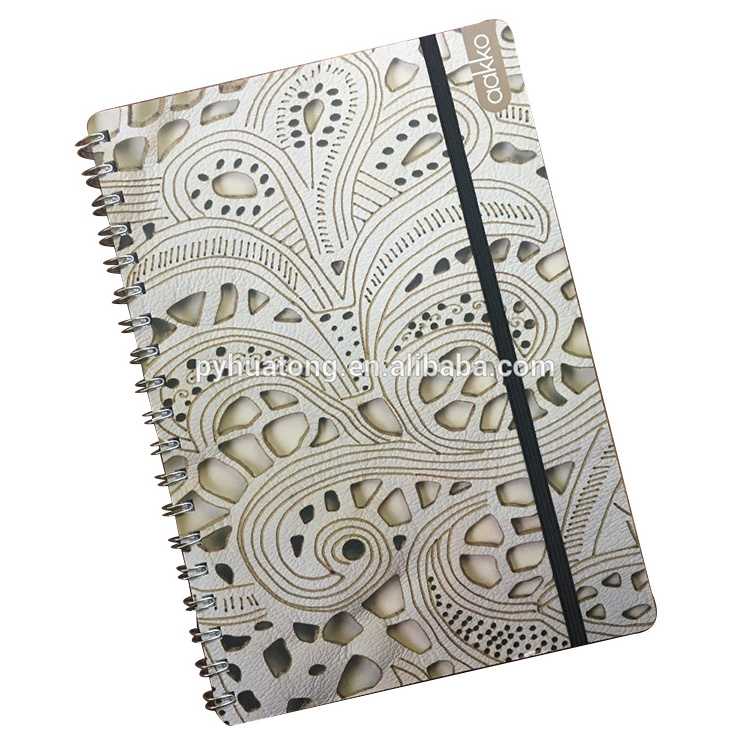 Hard cover Double Spiral Notebook A5 Agenda Notebook Spiral Planner Notebook with thick paper free samples