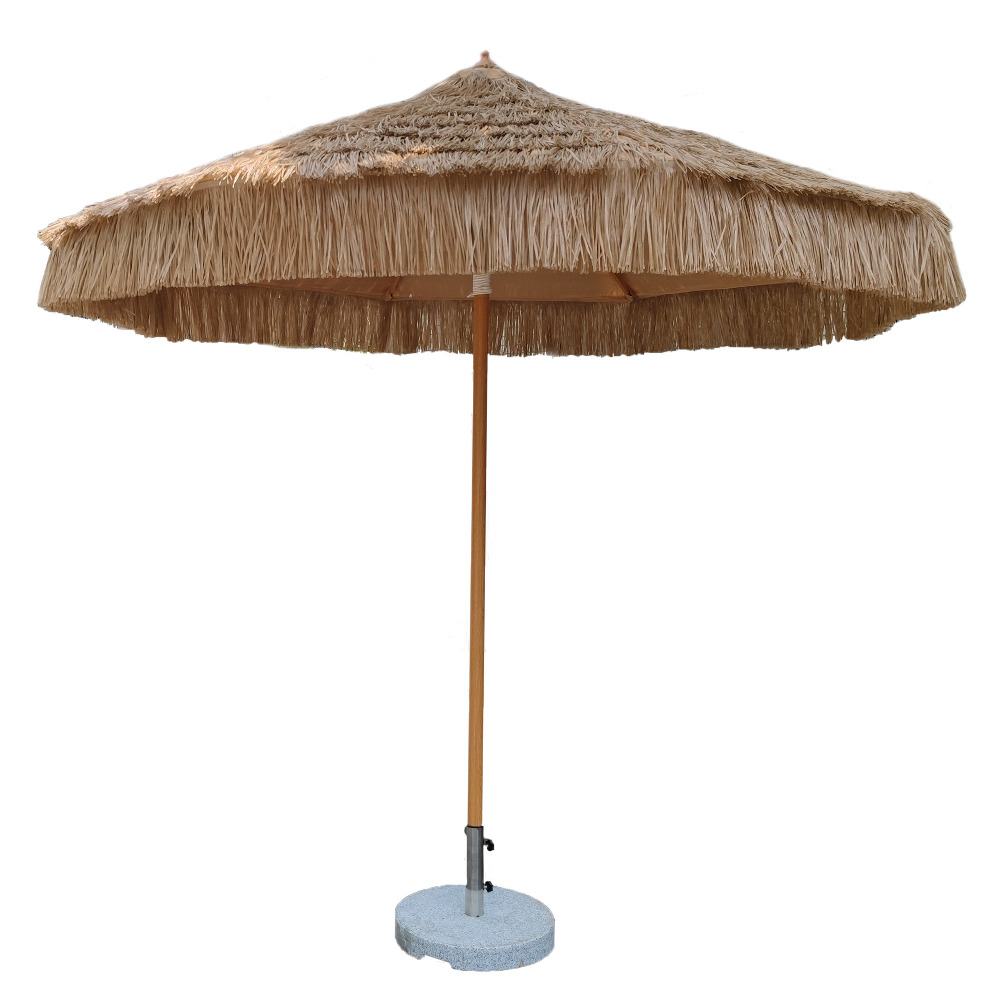 Pengyi UV Protection Aluminum Outdoor Parasol Hotel Straw Thatch Patio Outdoor Umbrella