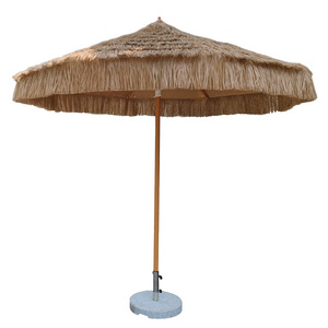 Pengyi UV Protection Aluminum Outdoor Parasol Hotel Straw Thatch Patio Outdoor Umbrella