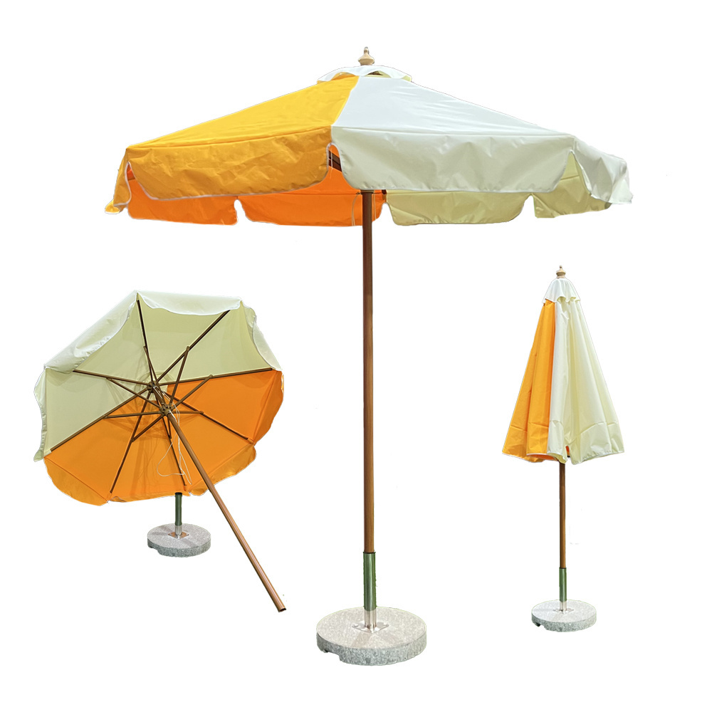 Pengyi customized square huge outdoor umbrella beer coffee drink bar beach patio umbrella