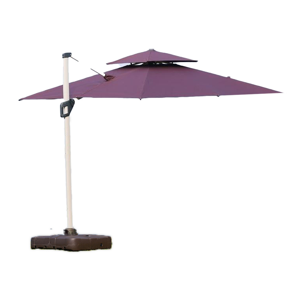 Pengyi high quality roman umbrella led light beach umbrella heavy duty large light outdoor sun umbrella