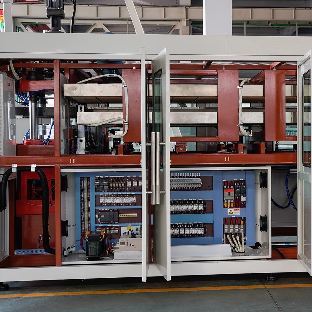 Plastic Cup Thermoforming Making Machine With Vacuum Mold And Printing