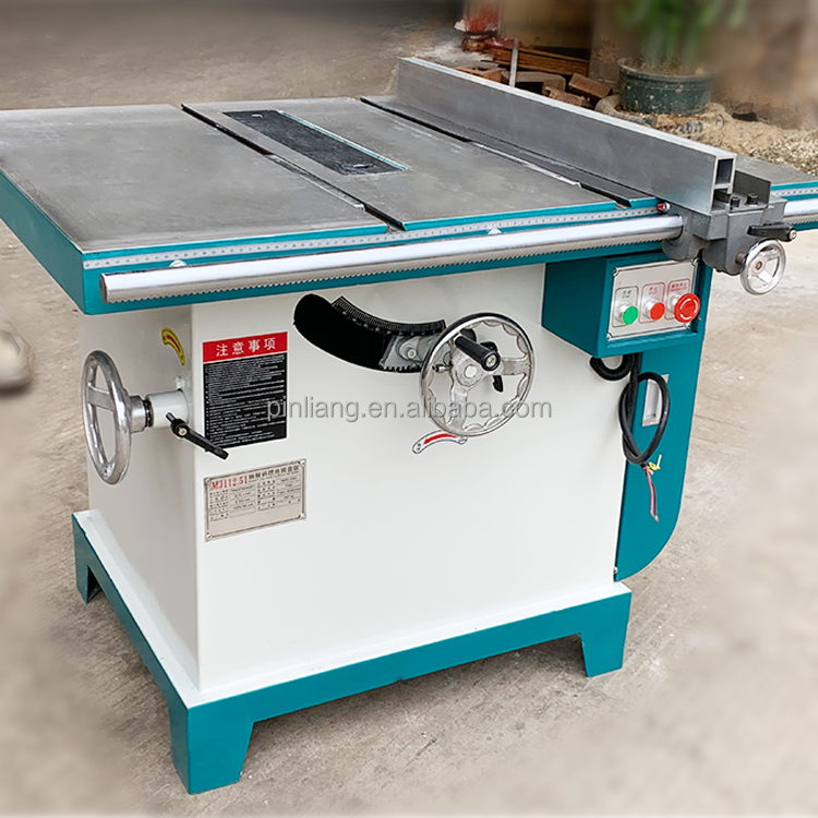 PINLIANG woodworking Tilting arbor table saw Double track pusher swing angle radial circular saw