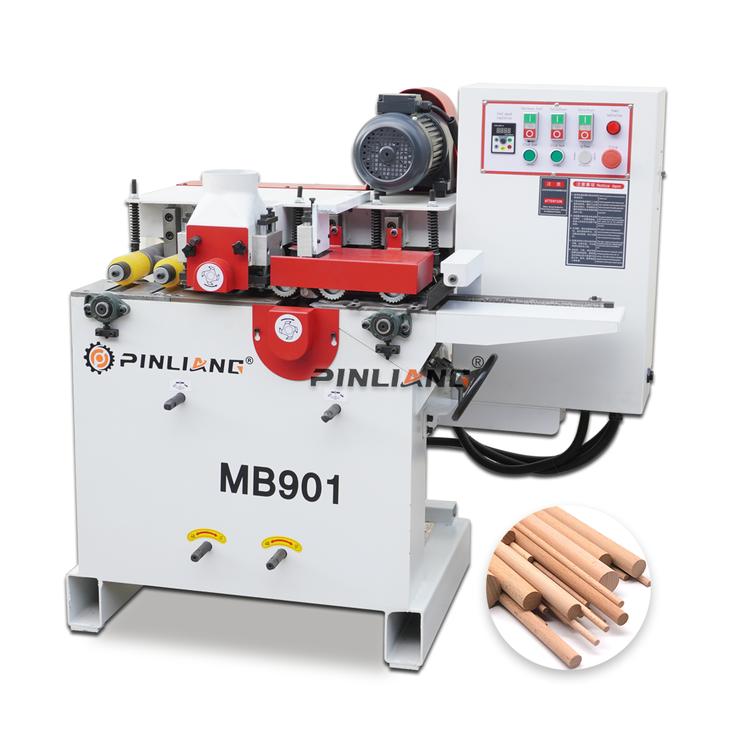 PINLIANG high efficient round bar making machine wood broom handle round rod making machine Wood stick making machine