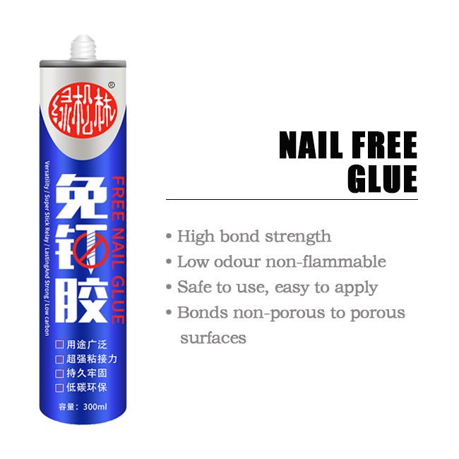 High Strength Nail Free Adhesive for Quick and Durable Mounting