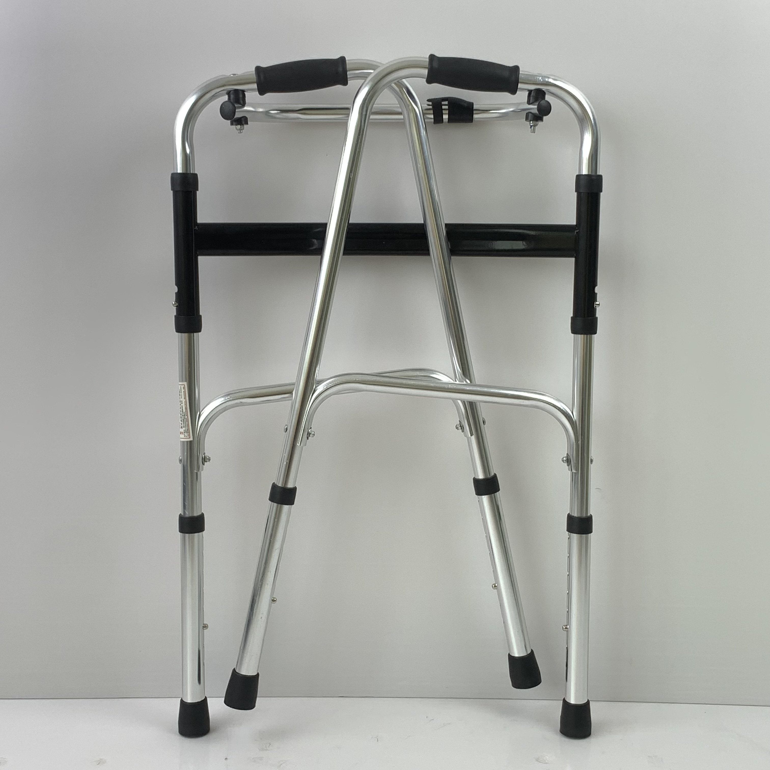 Factory supply elderly walker height adjustable foldable aluminum alloy and stainless steel walker for the disabled