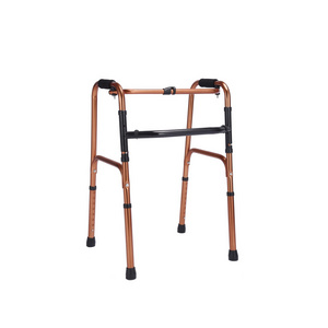 Fracture walking stick four-legged crutch non-slip armrest four-corner aluminum alloy wheeled walker for the elderly