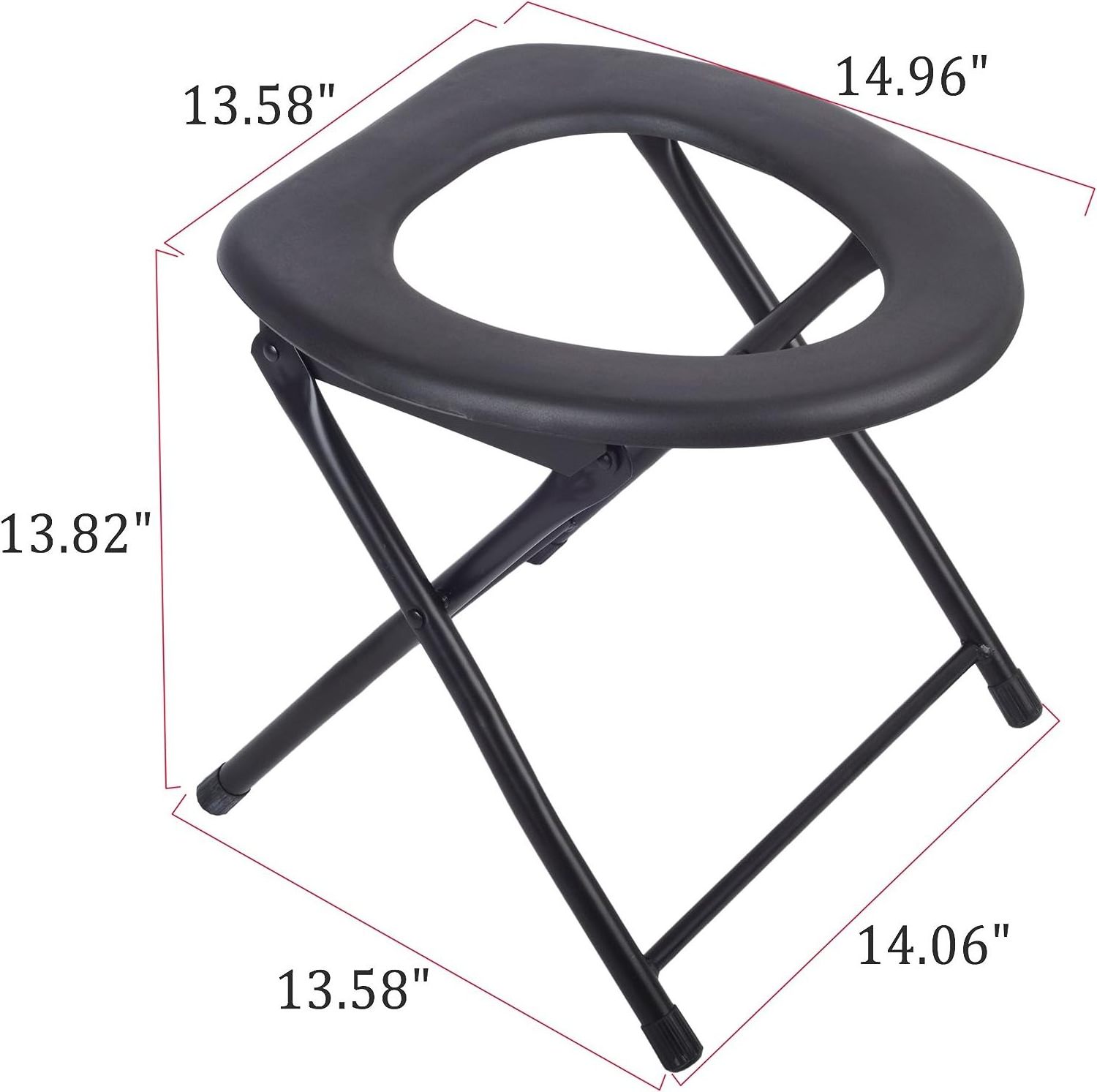 Folding Commode Chair Portable Toilet Seat