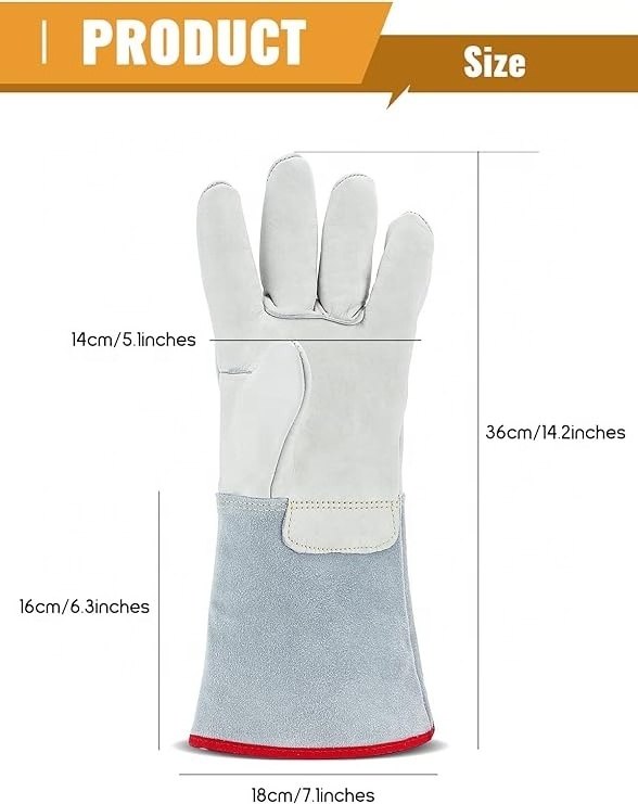 Cryogenic Waterproof Protective Liquid Nitrogen Dry Ice Frozen Cold Storage Safety Work Gloves