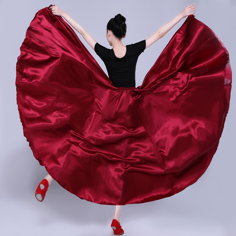 Dance Bustle Swing Skirt Modern Performance Costumes ChorusWear Practice Clothes Female Long Skirt Performance Clothes