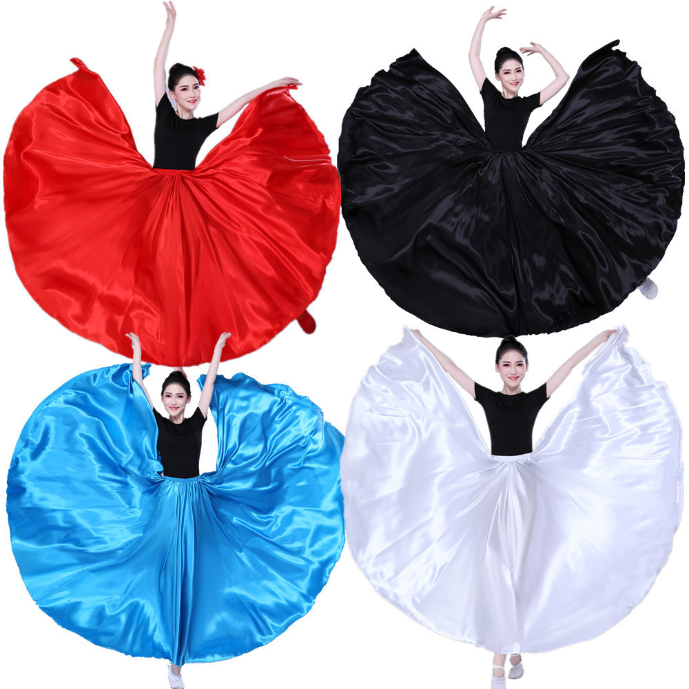 Dance Bustle Swing Skirt Modern Performance Costumes ChorusWear Practice Clothes Female Long Skirt Performance Clothes