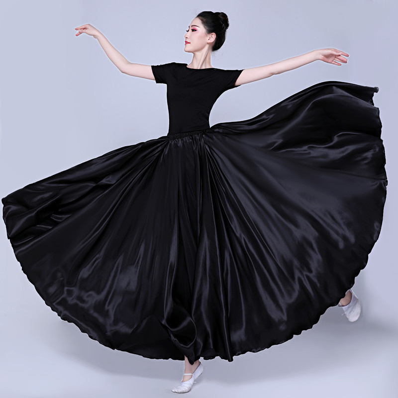 Dance Bustle Swing Skirt Modern Performance Costumes ChorusWear Practice Clothes Female Long Skirt Performance Clothes