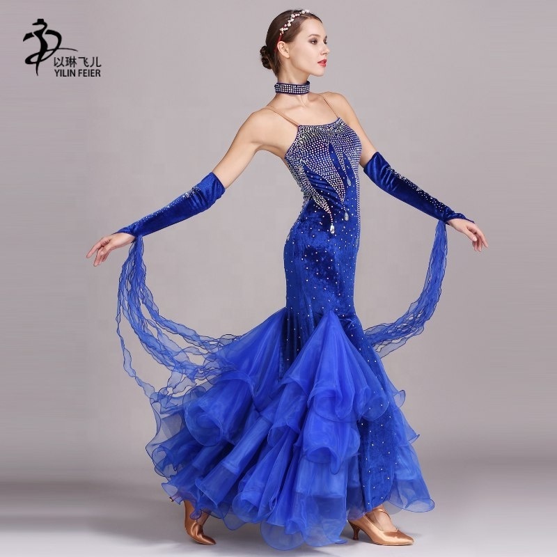 Adults Waltz Dance Dress Ballroom Dance Dresses Competition Women Standard Chinese Sexy Dance