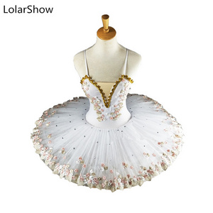 White Professional Ballet Tutu for Girls/Children Stage Dance Costume Ballet Dress Girls Ballet Costume