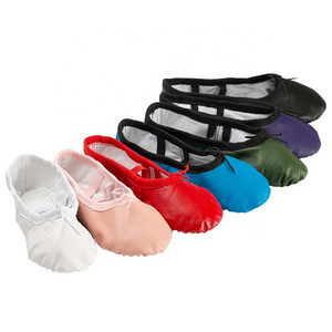 Genuine Leather Upper Material Soft Ballet Dance Shoes Ballet Slippers