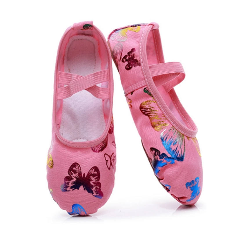 Canvas Flat Yoga Teacher Gymnastic Ballet Dance Shoes Children's Ballet Slippers For Girls Women Dancing