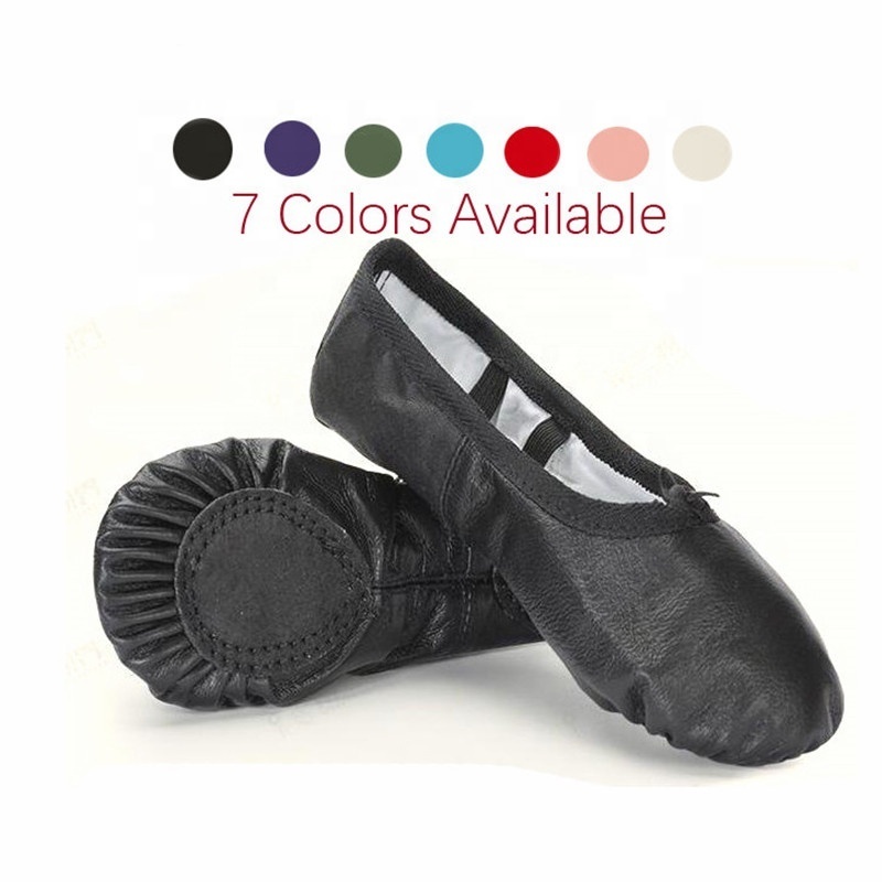 Genuine Leather Upper Material Soft Ballet Dance Shoes Ballet Slippers