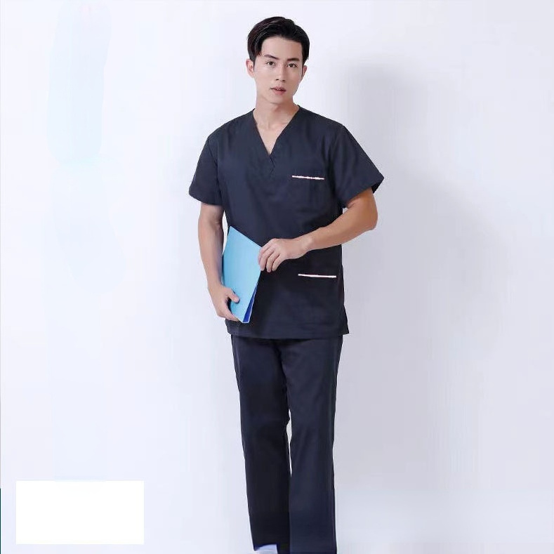 Hospital Uniforms Suit Surgical clothes Short Sleeve Operating Gown Doctor Nurse Oral Dental Split Suit