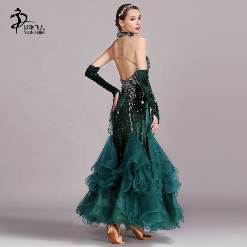 Adults Waltz Dance Dress Ballroom Dance Dresses Competition Women Standard Chinese Sexy Dance