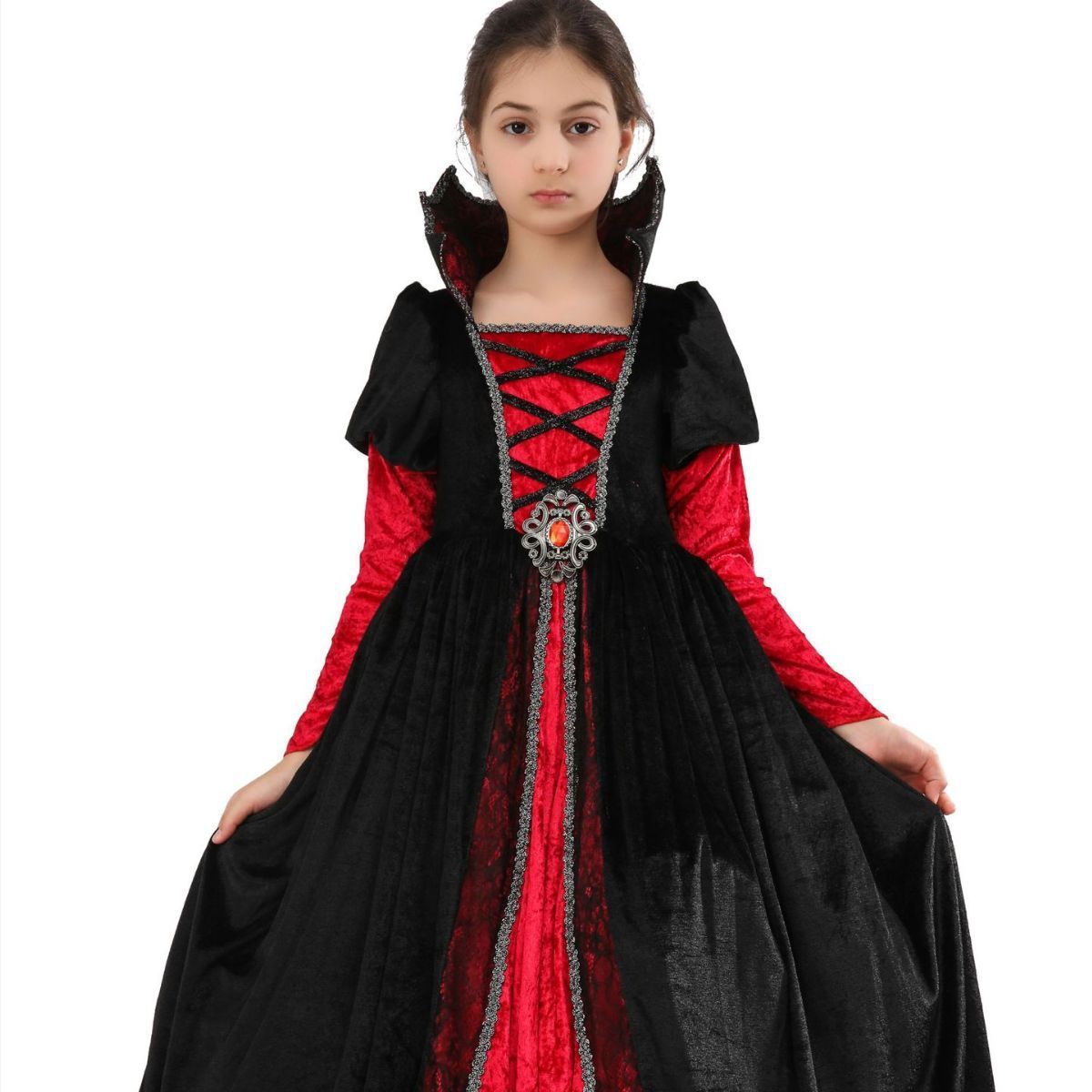 Hot Halloween Carnival Costumes Vampire Queen Cosplay Dress Princess Dresses