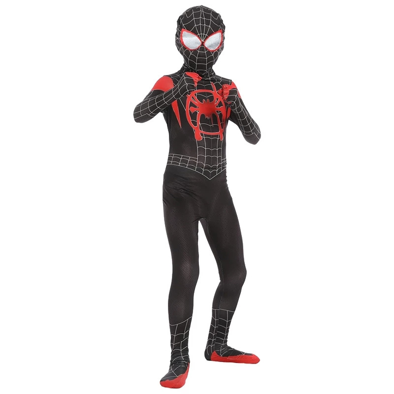 Iron Spider Cosplay Amazing Spiderman Miles Halloween Costume Peter Parker Zentai Suit Superhero Bodysuit For Kids Adult