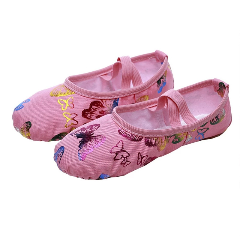 Canvas Flat Yoga Teacher Gymnastic Ballet Dance Shoes Children's Ballet Slippers For Girls Women Dancing