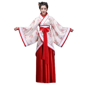 12Colors Woman Stage Dance Dress Chinese Traditional Costumes New Year Adult Tang Suit Performance Hanfu Female Cheongsam