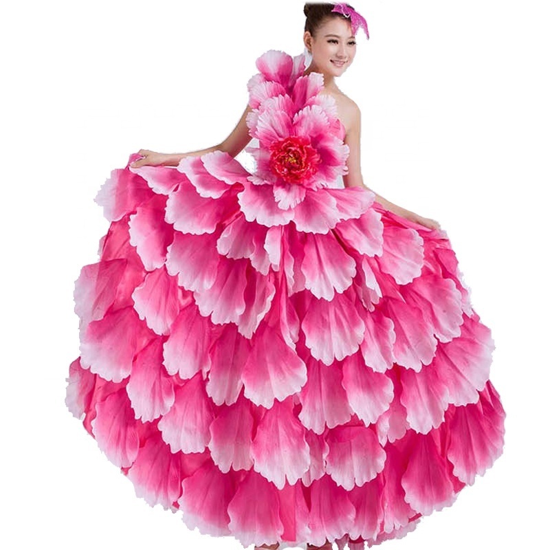 Flamenco Dance Performance Dancewear Adult Women Western Costumes Bollywood  Performance Dance Costumes