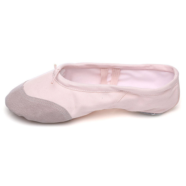 Girls Ballet Shoes Canvas Flat Ballet Dancing Slippers Dance Shoes For Adult Women Kids Children Classic Split-Sole Soft Leather