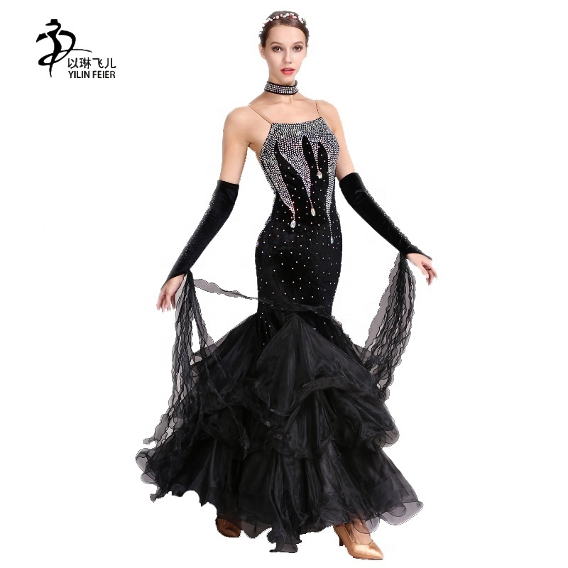 Adults Waltz Dance Dress Ballroom Dance Dresses Competition Women Standard Chinese Sexy Dance