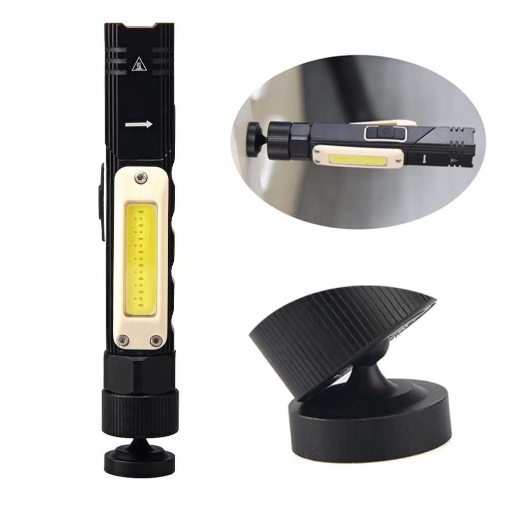 2020 new USB charging maintenance light 360  Rotating multi-function 3 in 1 headlamp 90 car working light Corner flashlight