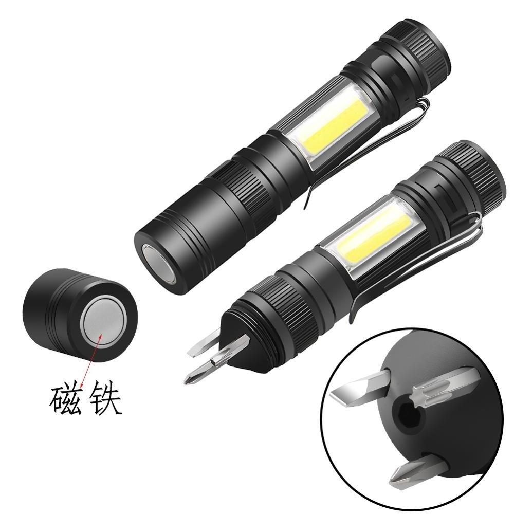 Promotional High Power Battery Dimming Multi Function Tools LED Torch Flashlight With Magnet Camping torch