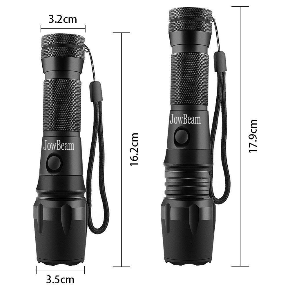 16 inch Traffic Wand 1000 Lumen Small Red LED Safety signal Baton Light Flashlight with Cone,Flashing Modes,Wrist Strap Lanyard