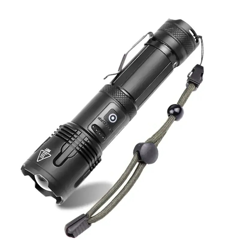 New design Powerful LED Flashlight USB Rechargeable LED Torch XHP99 Hand Lamp 26650 Power Display led camping light