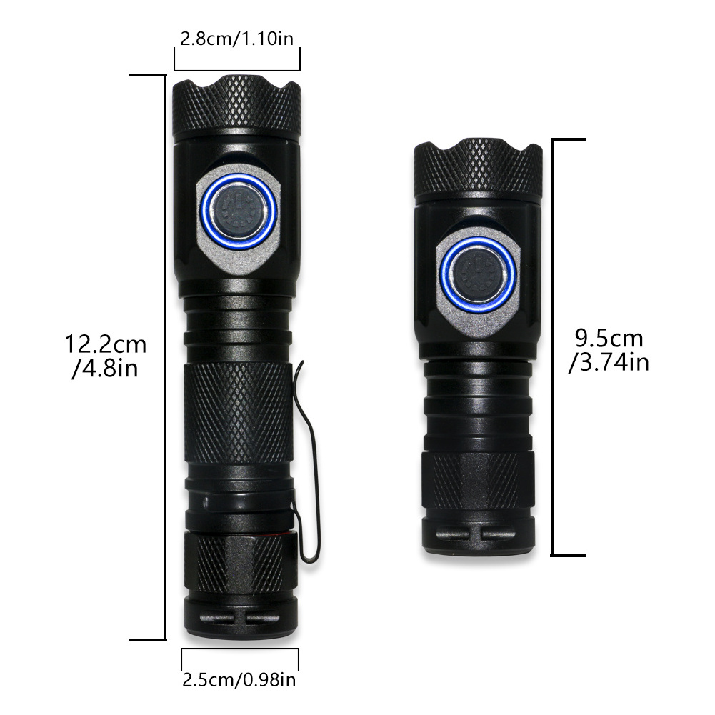 new  G2 high power waterproof IPX5  indicator strong Light USB rechargeable  charging strong light  torch flashlight