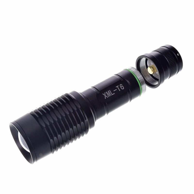 1000 Lumen waterproof IPX5  LED Rechargeable Flashlight T6 Led  5 modes   Led Flashlight