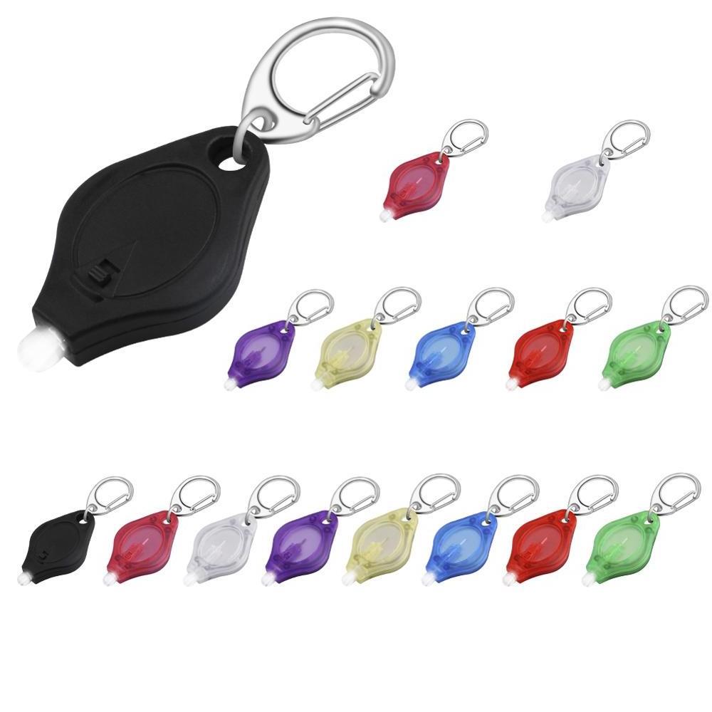 Mini Pocket Keychain Flashlight Micro LED Squeeze Light Outdoor Camping Ultra Bright Emergency Key Ring Light Torch Lamp