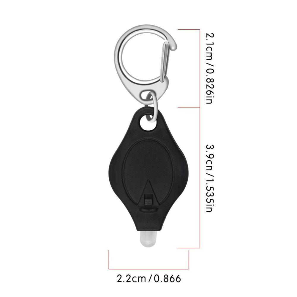 Mini Pocket Keychain Flashlight Micro LED Squeeze Light Outdoor Camping Ultra Bright Emergency Key Ring Light Torch Lamp