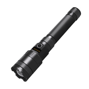 New  XHP70 waterproof IPX5 USB rechargeable  flashlight USB charging power display P70 retractable dimmer flashlight