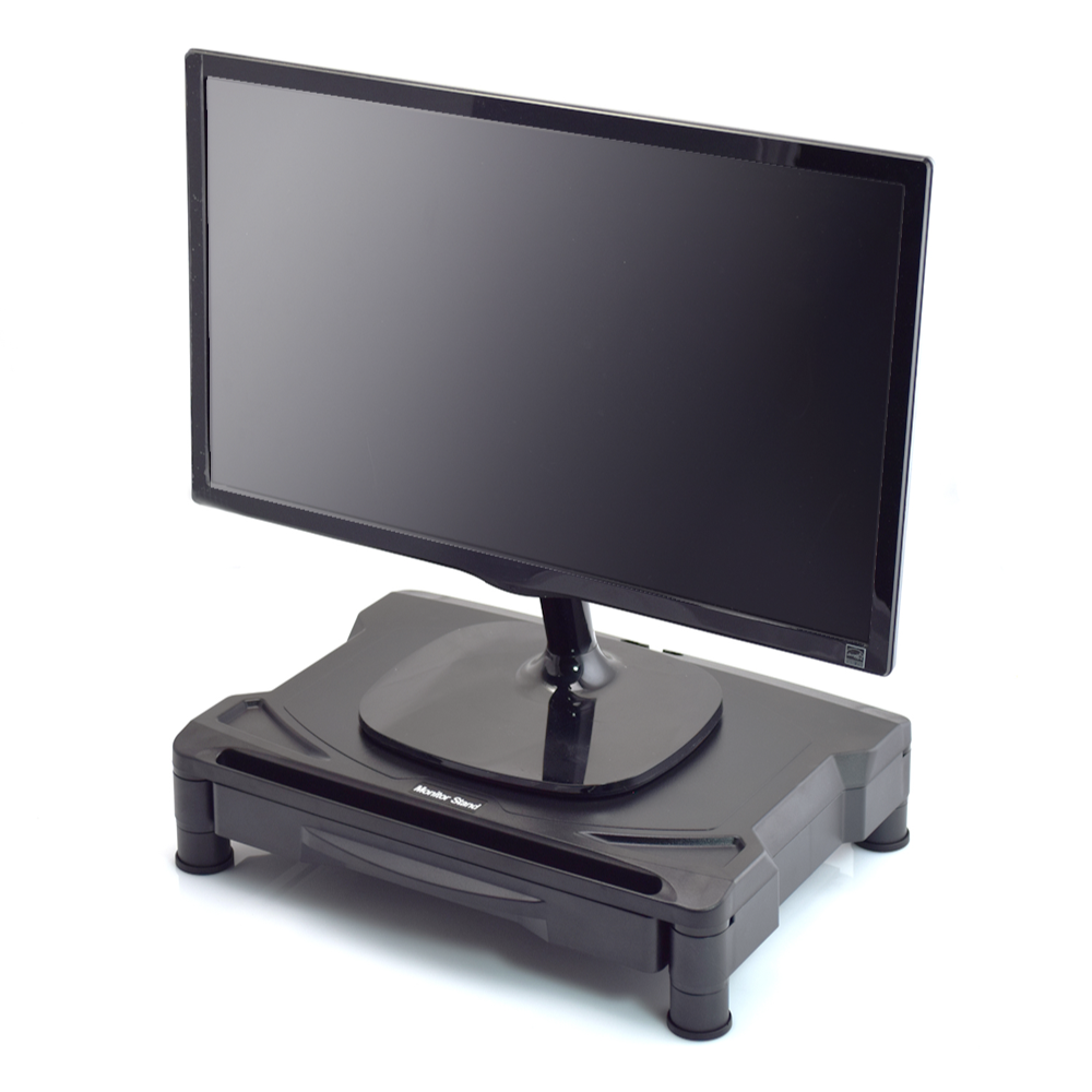 Stylish and Functional Dual Monitor Stand Riser with Drawer - Maximize ...