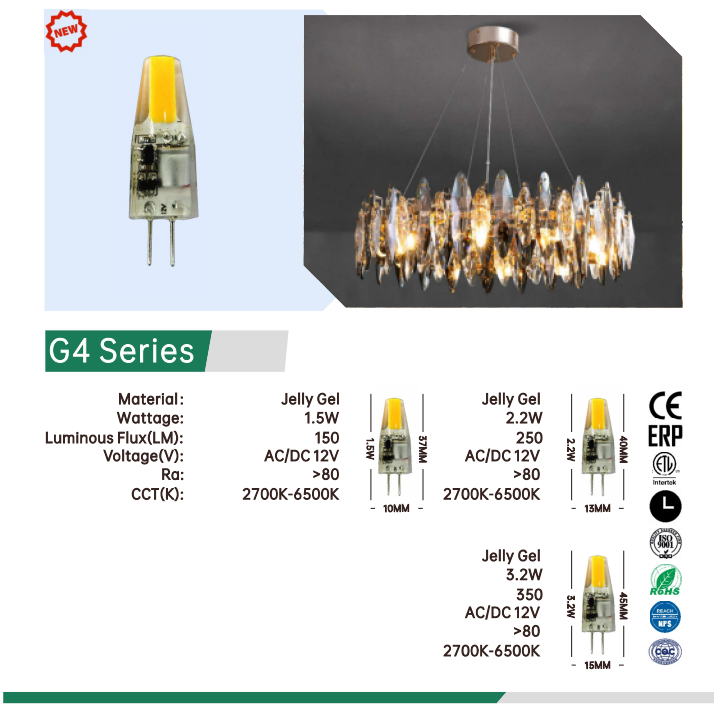 G4 Led Globe High Cri No Dimmable 3.2W 220V 12V G4 LED Bulb 4000K   G4 led light lamp