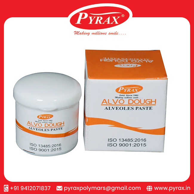 Premium Quality Dental Supplies Pyrax Alvo Dough Alveoles Paste  12 Gms From Trusted Manufacturer At Bulk Supplier