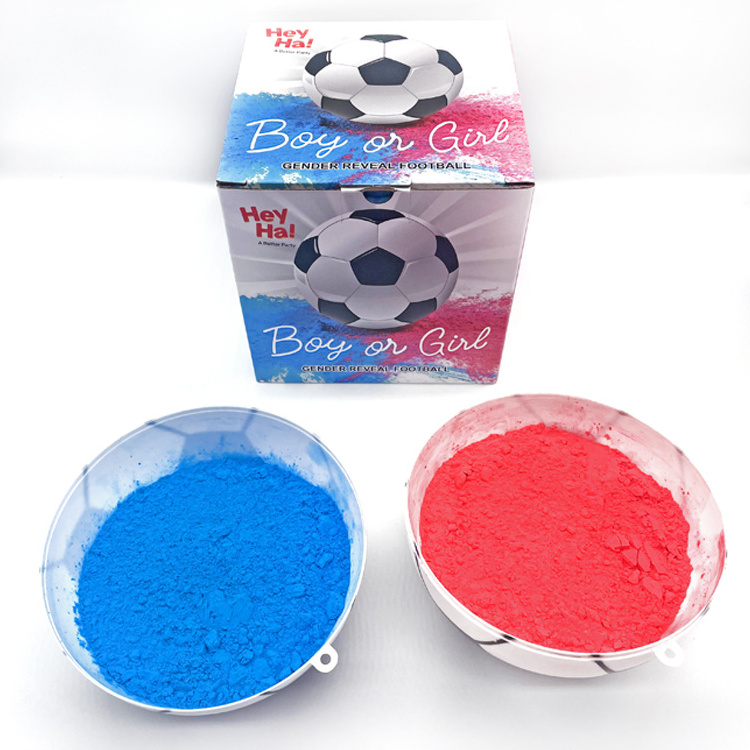 Heyha Hot Sale Gender Reveal Soccer Ball Smoke Bomb Baseball Baby Gender Reveal Party Supplies Wholesale