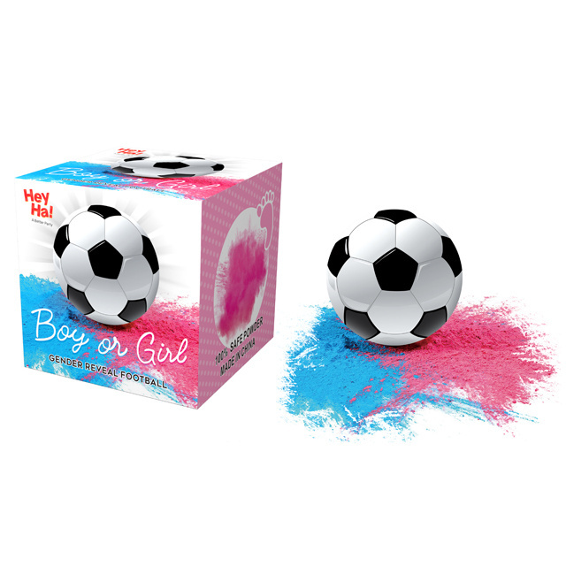 Heyha Hot Sale Gender Reveal Soccer Ball Smoke Bomb Baseball Baby Gender Reveal Party Supplies Wholesale