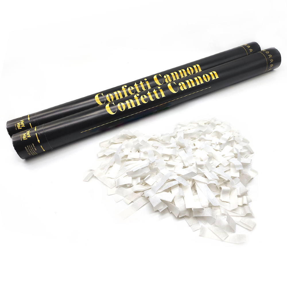 Heyha white Wedding Celebrations  Safe Perfect Customizable 100% biodegradable  Paper Confetti cannon