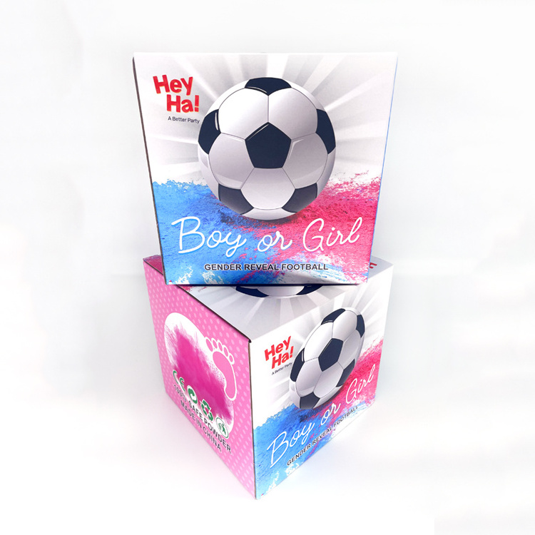 Heyha Hot Sale Gender Reveal Soccer Ball Smoke Bomb Baseball Baby Gender Reveal Party Supplies Wholesale