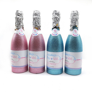 Heyha wholesale blue and pink air compressed gender reveal champagne confetti cannon shooter baby shower